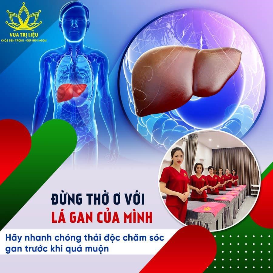 Liệu trình chăm sóc gan tại Vua Trị Liệu